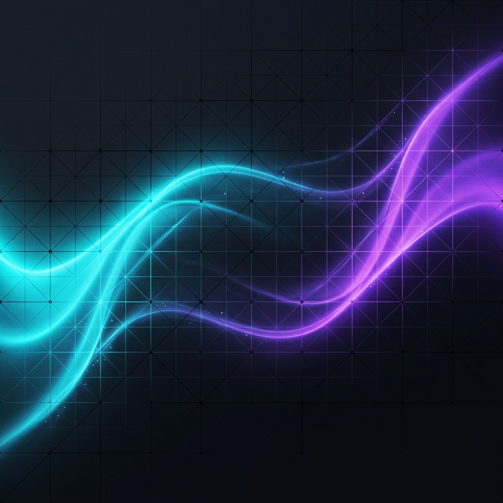 Creative abstract technical layout featuring grid gradients